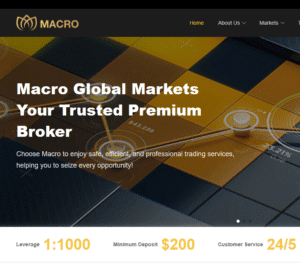 Impersonation of Macro Global Markets Pty Ltd (macroglobalmarkets.com)