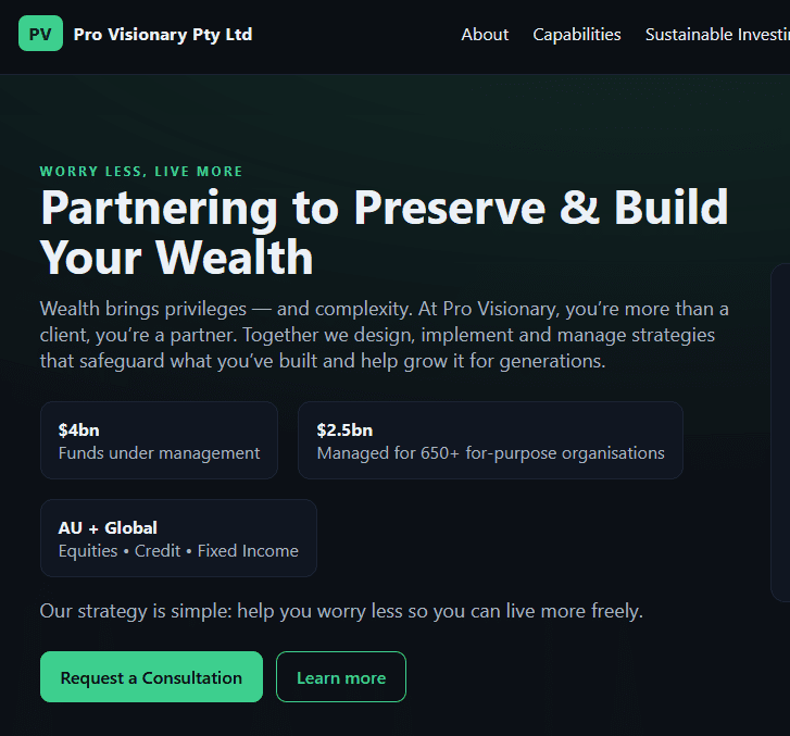 Impersonation of Pro Visionary Pty Ltd