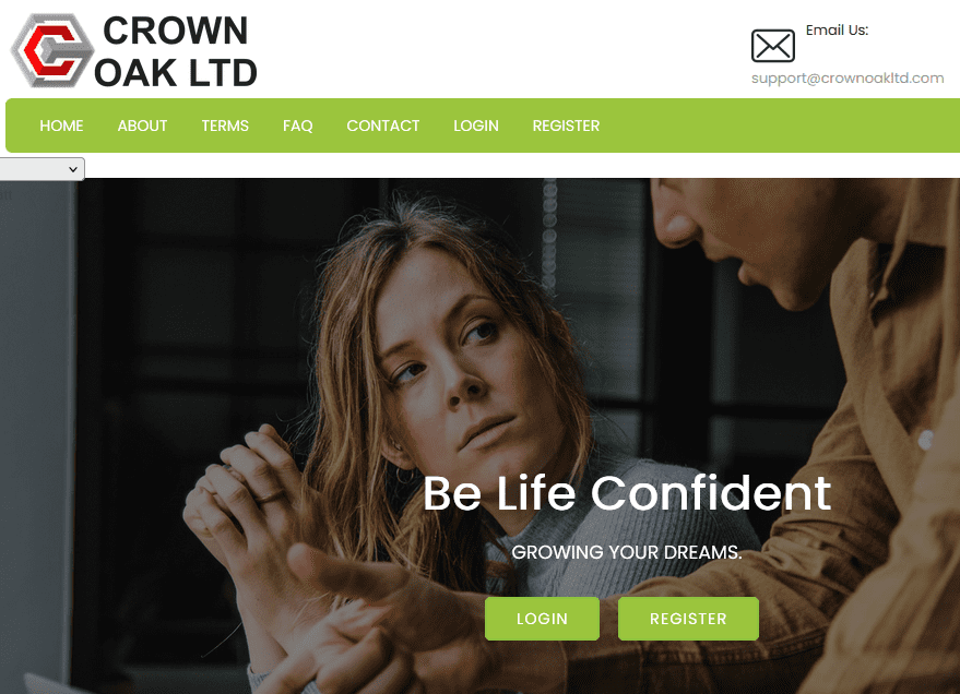 Impersonation of Crown Oak Pty Ltd (crownoakltd.com)