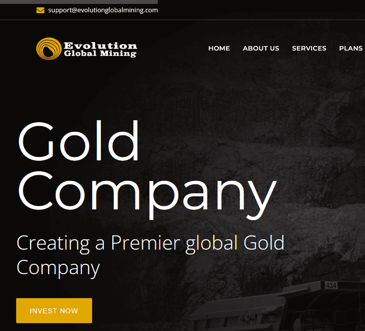 Impersonation of Evolution Mining Limited (evolutionglobalmining.com)