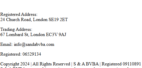 sandabvba.com (Clone of Previously Authorised PSD Agent)