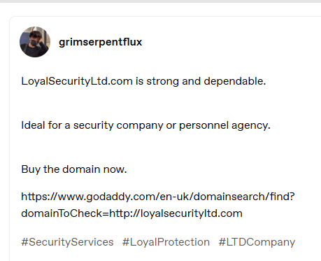 Loyal Security Services Ltd (clone of FCA authorised firm)