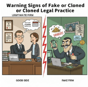 Warning Signs of a Fake or Cloned Legal Practice