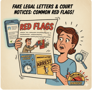 Fake Legal Letters & Court Notices: Common Red Flags