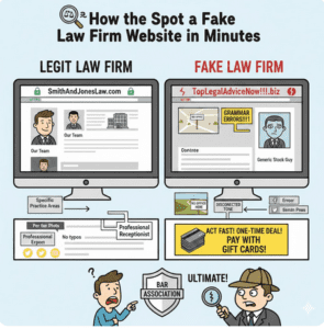 How to Spot a Fake Law Firm Website in Minutes