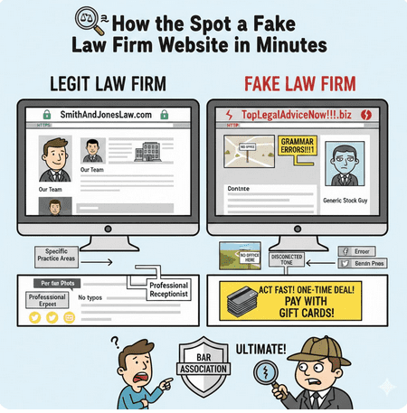 How to Spot a Fake Law Firm Website in Minutes
