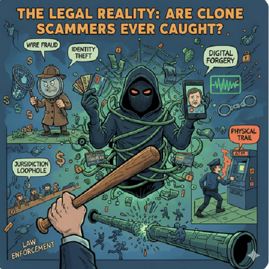 The Legal Reality: "Are Clone Scammers Ever Caught?"