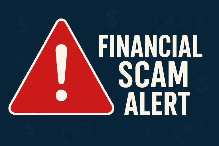 Financial Scam Alert Image