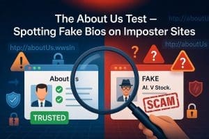 The About Us Test – Spotting Fake Bios on Imposter Sites
